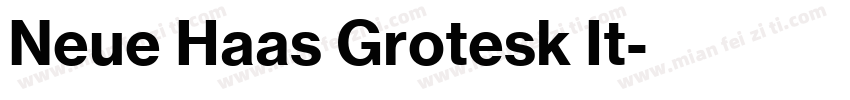 Neue Haas Grotesk It字体转换